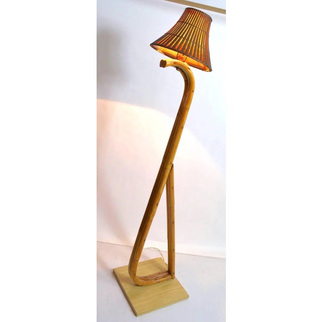 Bamboo Floor Lamp For Sale - Image 9 of 11
