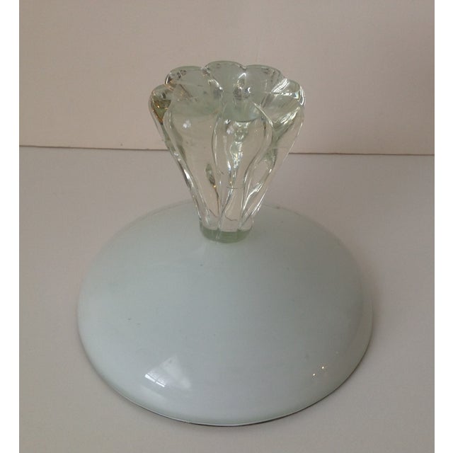 Vintage C1960's Alfredo Barbini Large Murano Footed Pedestal
