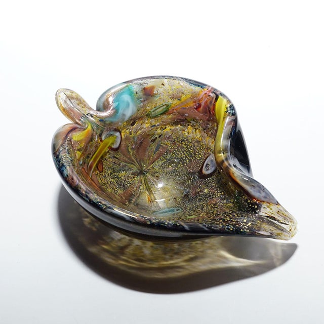 Mid-Century Modern Vintage Murano Tutti Frutti Glass Bowl 1950s For Sale - Image 3 of 8