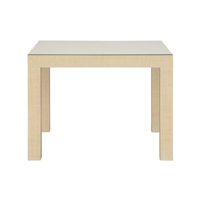 Classic lines make this natural raffia wrapped game table easy to use in both modern and traditional interiors. Its...