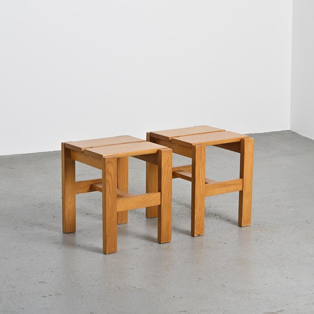 1970s Stools from Maison Regain, 1960s, Set of 2 For Sale - Image 5 of 10