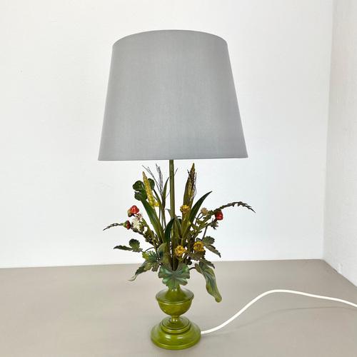 Article: table light base, flower bouquet origin: italy age: 1950s this vintage table light base was produced in the 1950s...