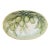 Early 19th Century French Limoges Hand-Painted Olive Serving Dish or Platter For Sale