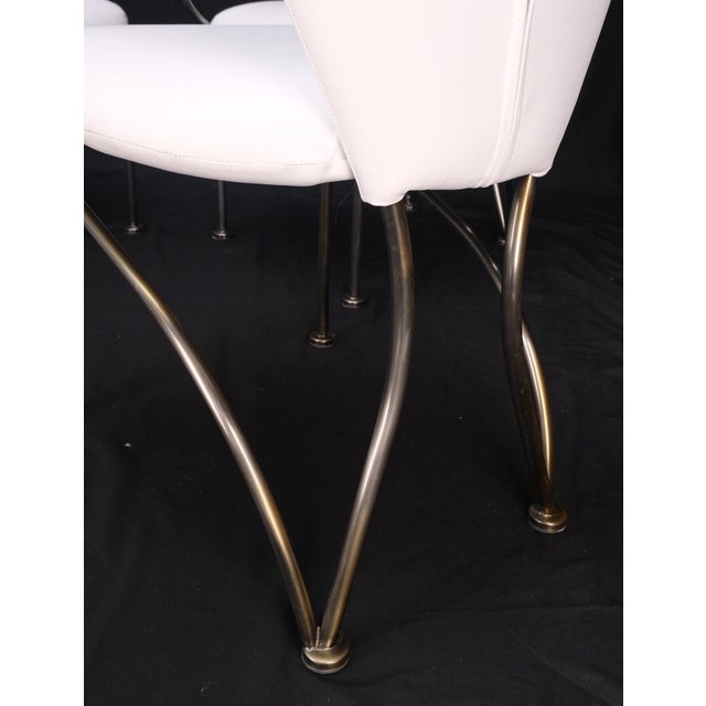 Set of 4 Mid-Century Modern Dining Chairs DIA White Upholstery MINT! For Sale - Image 11 of 17