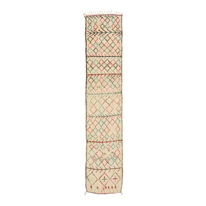 Vintage Berber Moroccan Azilal Rug Runner - 03'01 X 14'09