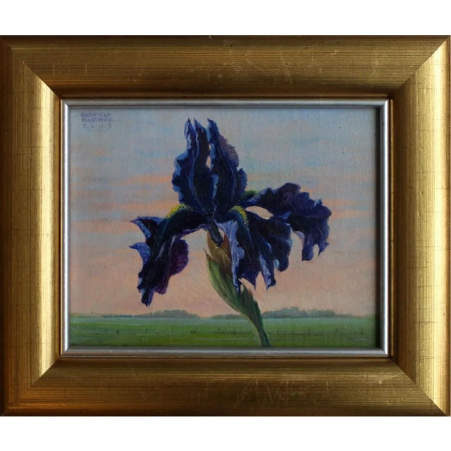 Gabryela Wasowicz, An Iris, 1996, Oil Painting For Sale - Image 4 of 6