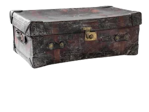 1900s Central European Leather Suitcase