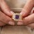 Contemporary Art Deco Amethyst Cocktail Ring | Chunky 18k Gold Plated Band Ring | Vintage Style February Birthstone Ring Us 7 For Sale - Image 3 of 4
