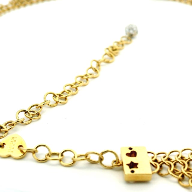 Vintage Pasquale Bruni 18k Gold Diamond Fringe Necklace, Italy For Sale In Miami - Image 6 of 14