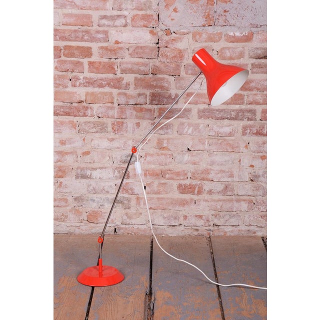 Mid-Century Chrome Floor Lamp by J. Hůrka for NAPAKO, Czech, 1950s For Sale - Image 6 of 13