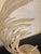Metal 1990s Fabulous Vintage Original Pair of Michael Taylor Metal Palm Leaf Lamps With Metal Shades Travertine Base For Sale - Image 7 of 12
