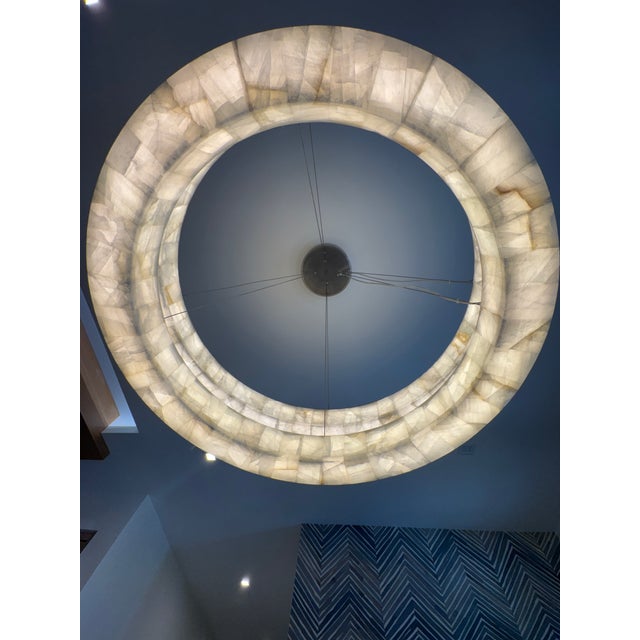 Contemporary Rh Rivage Lueur Two-Tier Round Chandelier For Sale - Image 3 of 3
