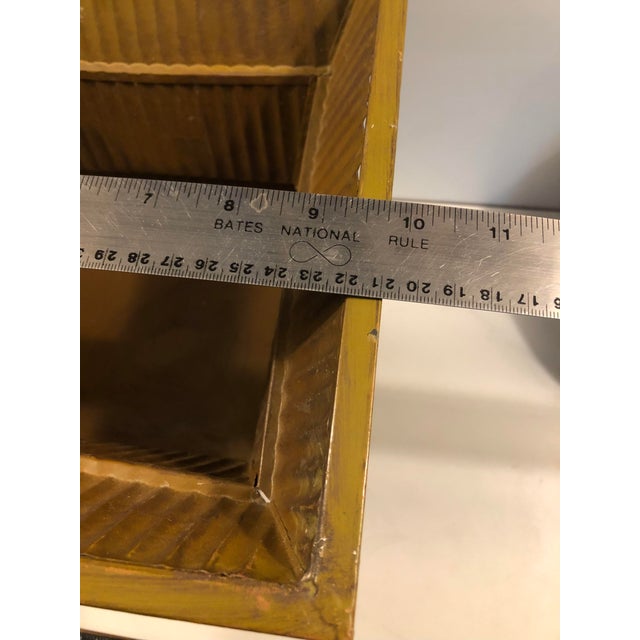 Art Deco Vintage Art Deco Style Footed Metal Planter For Sale - Image 3 of 8