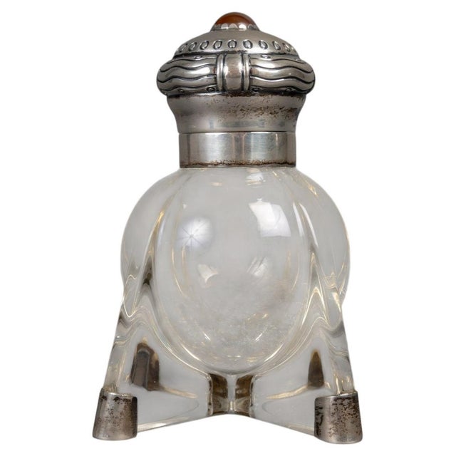 Metal Art Nouveau Inkwell, Denmark, 1920 For Sale - Image 7 of 7
