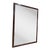 1970s Wall Mirror Framed in Burlwood After Milo Baughman For Sale