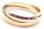 1990s Cartier Trinity Rolling Tricolor Gold Large Model Bangle Bracelet For Sale In Philadelphia - Image 6 of 9
