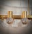 Gold Transparent Murano Glass and Brass Chandelier with Pendants, 2000s For Sale - Image 8 of 10