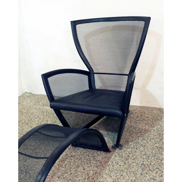 1980s Set of Privè Lounge Chair & Ottoman by Paolo Nava for Alias, 1980s For Sale - Image 5 of 7