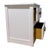 Ornamental & Decorative Materials Mid 20th Century Pair of Palm Beach Faux Bamboo White Nightstands With Woven Drawer Fronts & Brass Hardware For Sale - Image 7 of 8