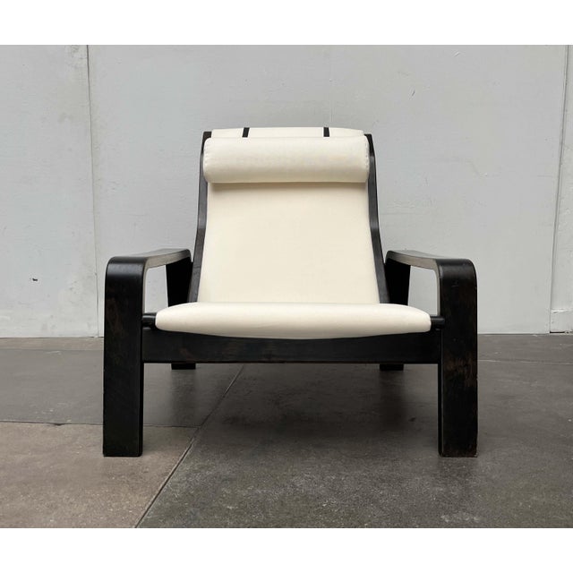 Set of Mid-Century Modern Pulkka Lounge Chair and Footstool by Ilmari Lappalainen for Asko, Finland, 1960s For Sale - Image 11 of 18