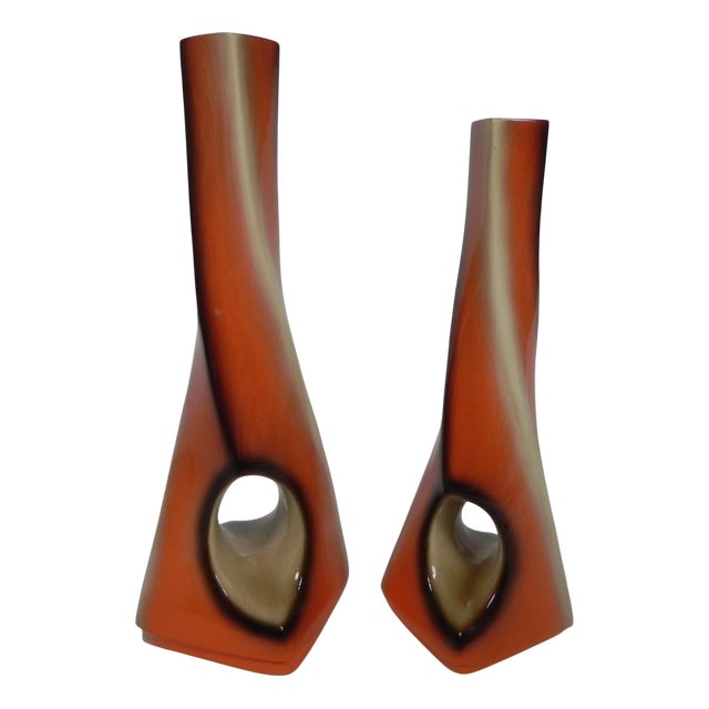 Vintage Vases, 1950s, Set of 2 For Sale