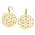 Syna Yellow Gold Flower of Life Earrings with Diamonds, a Pair For Sale