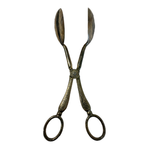 Vintage Italian Silverplate Scissor Salad Tongs