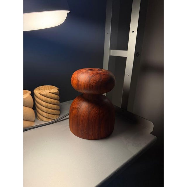 Padauk Candlestick 9 by Romain Des Bois For Sale - Image 4 of 8