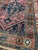 Persian Tribal Rug with COPPER Border, Pinks, Deep Blues & Salmon 3.3 x 5.8 For Sale - Image 3 of 11