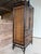 1990s Vintage British Colonial Faux Bamboo and Grasscloth Armoire Cabinet With Drawers For Sale - Image 5 of 12
