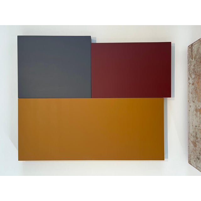 Wood William Finlayson Jr. Acrylic on Wood Assemblage Titled: "A.B.C. 4” 44 x 36 For Sale - Image 7 of 9