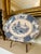 English Vintage Transferware Platter, Blue and White For Sale - Image 3 of 6