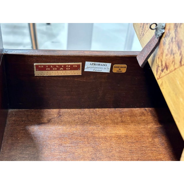 Baker Furniture Milling Road Painted Chest With Concealed Interior Drawers For Sale - Image 9 of 11