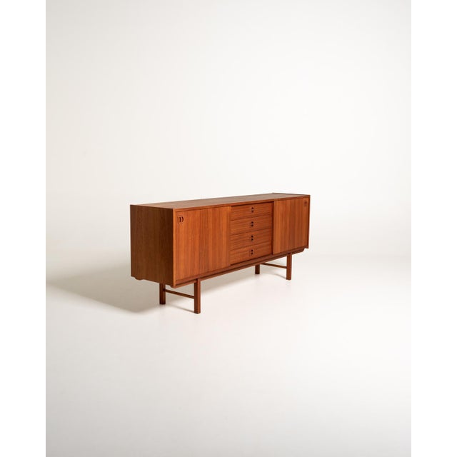 Scandinavian Teak Model Korsör Sideboard, 1960s For Sale - Image 3 of 12