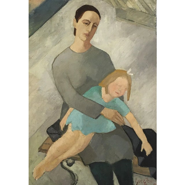 Textile Stéphanie Caroline Guerzoni, Maternité, 1949 For Sale - Image 7 of 7