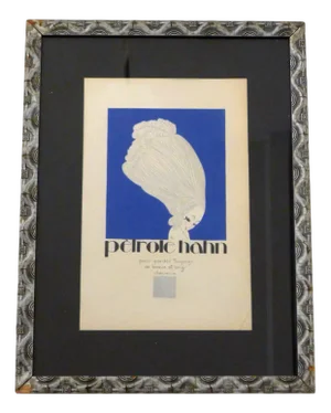Charles Martin, Advertising Poster for Hahn Oil, 1920s, Lithograph, Framed