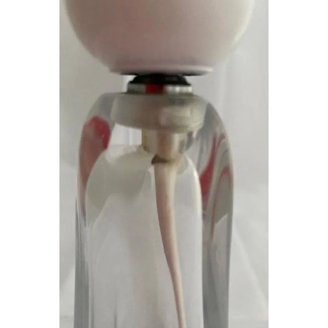 Crystal Table Lamp attributed to Jean Daum, France, 1960s For Sale - Image 9 of 11