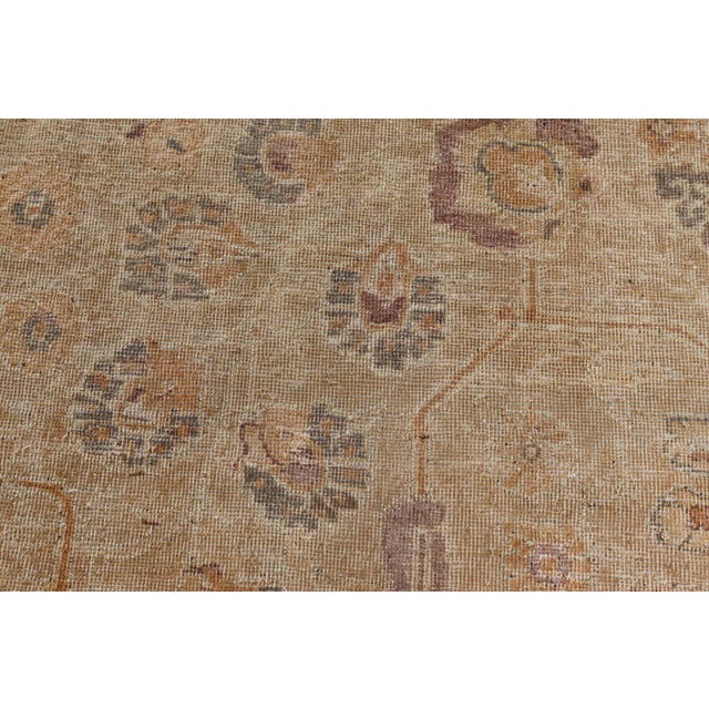 Authentic Early 20th Century Indian Handmade Wool Rug For Sale - Image 11 of 12