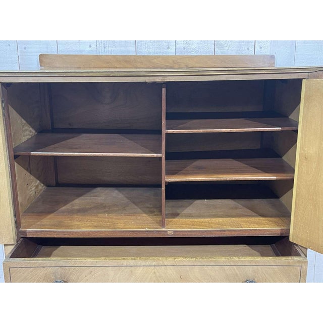 English Art Deco Walnut Sideboard, 1930s For Sale - Image 4 of 18