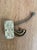 Vintage Triple Pronged Articulating Wall Hook in Brass For Sale - Image 4 of 6