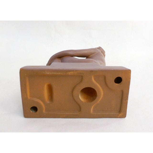 1920s Art Deco Terracotta Sculpture of a Nude Bathing Woman, 1920s For Sale - Image 5 of 14