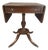 Vintage Mahogany Drop Leaf Entry Table | Federal Style Pedestal Side Table For Sale