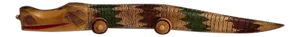 Psikhelekedana Wood Caving of a Flexible Snake on Wheels From Maputo, Mozambique