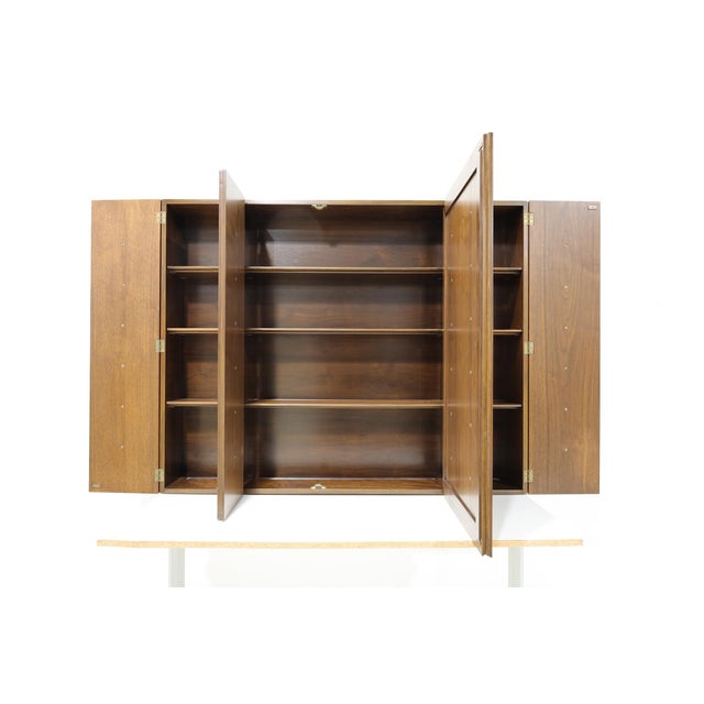 Brass Hanging Wall Cabinet by Bert England For Sale - Image 8 of 9