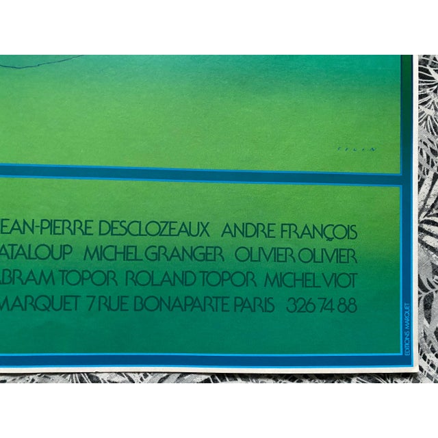 1970s 1975 Jean Michel Folon "L’ Arbre"Gallerie Marquet, Paris Serigraph For Sale - Image 5 of 9