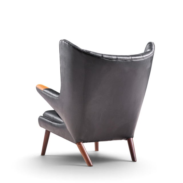 Mid 20th Century Hans Wegner for Ap Stolen Ap19 Mid Century Papa Bear Chair For Sale - Image 5 of 9
