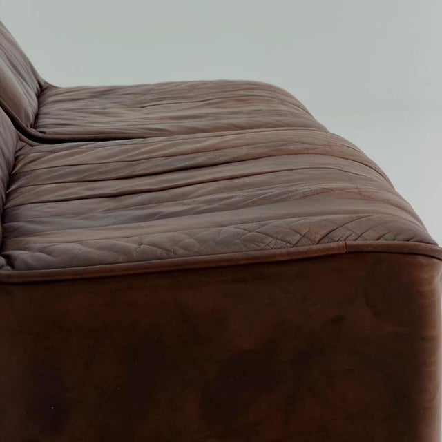 Mid-Century Modern Lounge Chair in Brown Leather, Germany, 1970s For Sale - Image 13 of 18