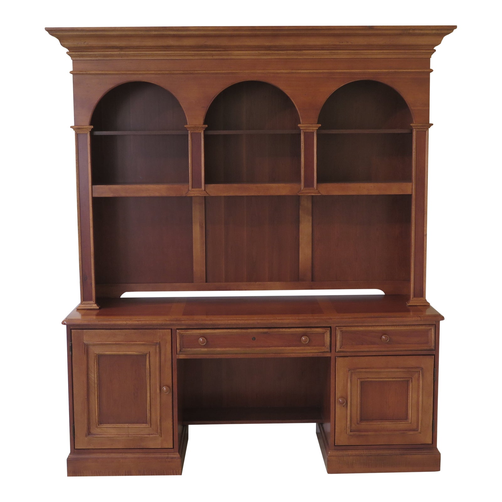 Hooker Cherry Office Credenza Hutch Chairish