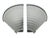 Egisto Corner Wall Lamps in Glass and Metal by Angelo Mangiarotti for Artemide, 1980s, Set of 2 For Sale - Image 9 of 9
