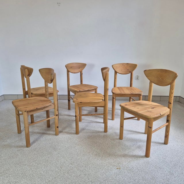 Vintage Pine Dining Chairs by Rainer Daumiller for Hirtshals Savverk, 1960s, Set of 6 For Sale - Image 11 of 11